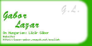 gabor lazar business card