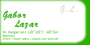 gabor lazar business card